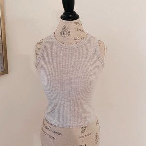 VINTAGE RARE BRANDY MELVILLE GRAY KNIT TANK